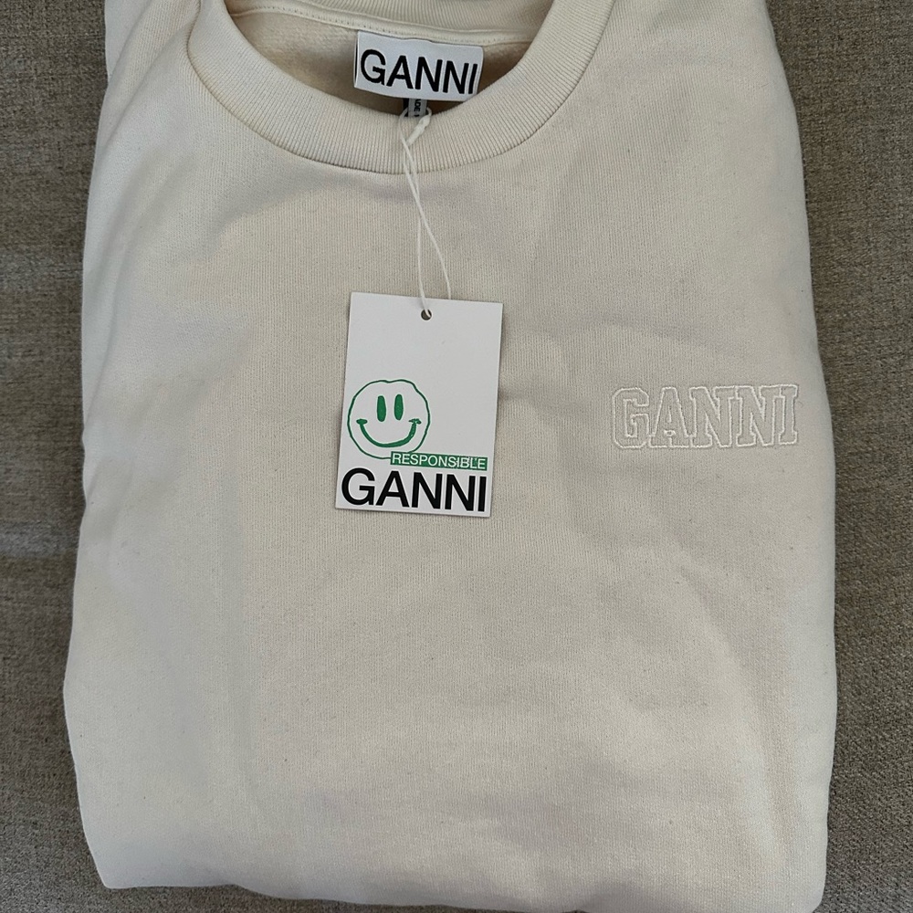 Ganni oversized logo sweatshirt